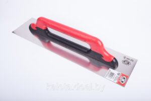 Гладилка из нержавеющей стали с зубьями 280X130mm зуб 10 двухкомпонентная ручка