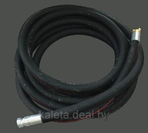 Шланг для раствора 25 с фитингами (Шпилька зажимного соединения + соединение GK вращающееся) - 10м