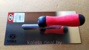 Гладилка из нержавеющей стали для гипса 0,7x280x130 мм двухкомпонентной ручкой