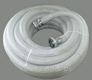 Шланг для сухого материала 55 спиральный с фитингами 25м.