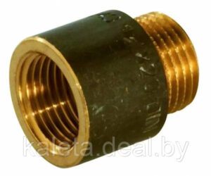 УДЛИНЯЮЩАЯ НАСАДКА ДЛЯ КРАНА 1/2" Х 20 ЛАТУНЬ DIN3523