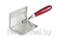 Кельма для внутренней кромки из нержавеющей стали 60 × 80 mm деревянная ручка