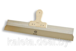 Шпатель из нержавеющей стали фасадный 380 mm деревянная ручка клееная