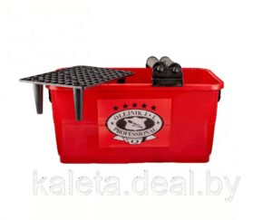 Ведро плиточника 22л с решеткой и роликами