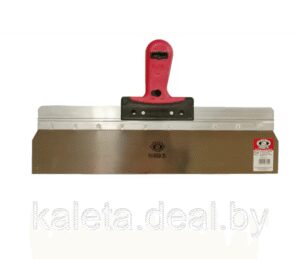 Шпатель фасадный широкий из нержавеющей стали 380x100x0,5 mm двухкомпонентная ручка