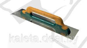 Гладилка из нержавеющей стали тип Швейцарская 480x130mm ручка из пробки