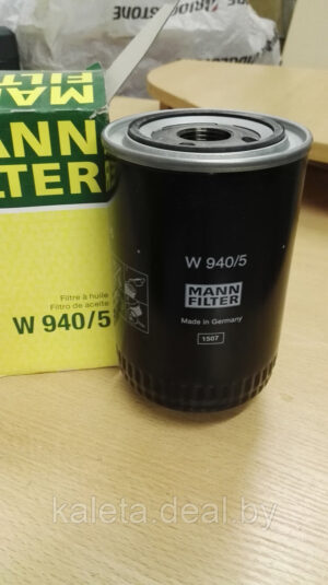 Масляный фильтр MANN FILTER W940/5